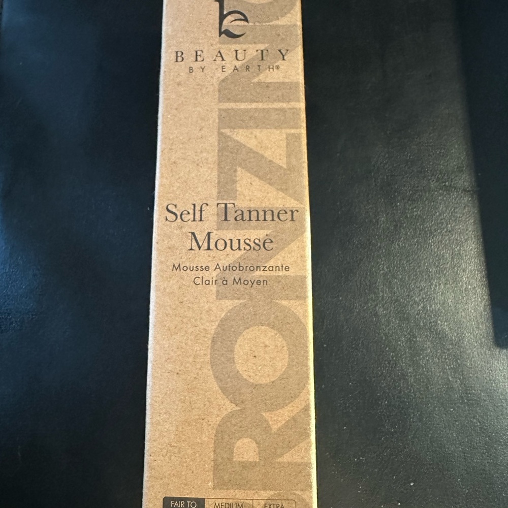 Beauty by Earth Self Tanner Mousse fair to medium new 7.5 oz